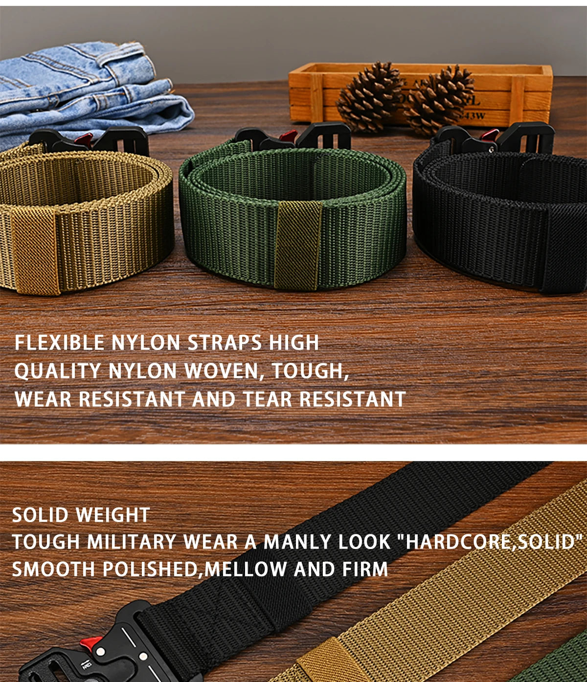 Men's Belt Outdoor Multi Function Belt High Quality Canvas For Nylon Male Luxury Belts Women's Sports Jeans Belt Neutral Belts Beauty Fashion
