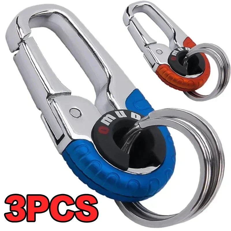 Keychain Buckle for Men Stainless Steel Key Ring Key Chain Hook Outdoor Carabiner Climbing Keyfob Accessories Beauty World Shop