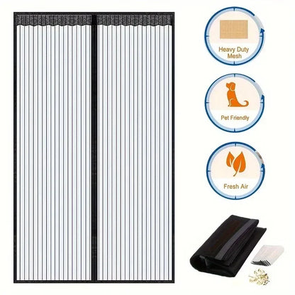Anti-mosquito Curtain Mosquito Netss for Window Fly Screen Automatic Closing Door Household Ventilation Curtains Magnetic Net Beauty World Shop