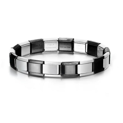 2024 New Popular Fashion Italian Module Charm Links Fit 9mm Bracelet Stainless Steel Links Jewelry Making Beauty World Shop