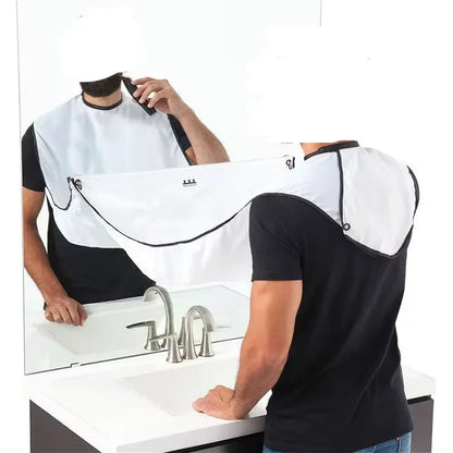 Male Shaving Apron Beard Catcher Cape Care Bib Face Shaved Hair Adult Bibs Shaver Cleaning Hairdresser for Man Clean Apron Gift Beauty Fashion