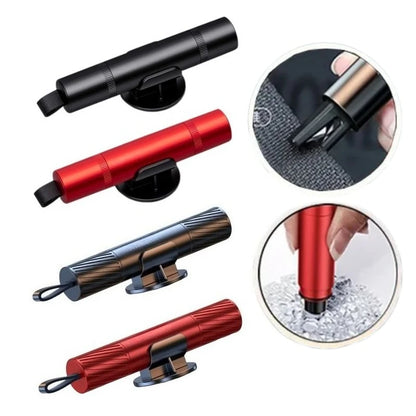 2-in-1 Car Safety Hammer Emergency Window Breaker Seat Belt Cutter Escape Rescue Tool Compact Glass Shatter Device Car Accessory Beauty World Shop