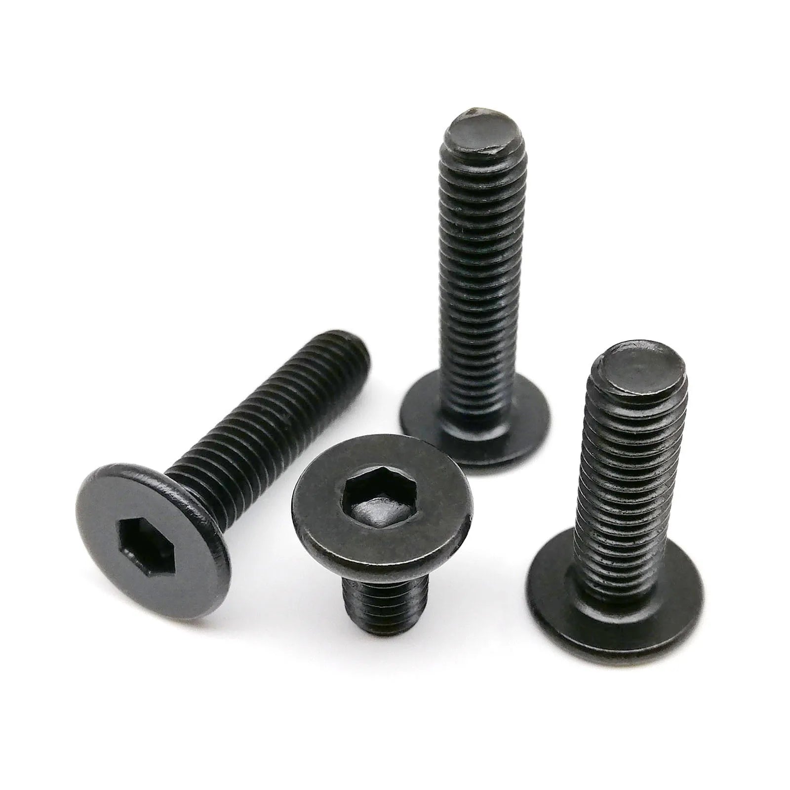 M2 M2.5 M3 M4 M5 M6 M8 Black 304 Stainless Steel Allen Hexagon Ultrathin Head Bolt Hex Socket Ultra Thin Flat Wafer Head Screw Beauty World Shop