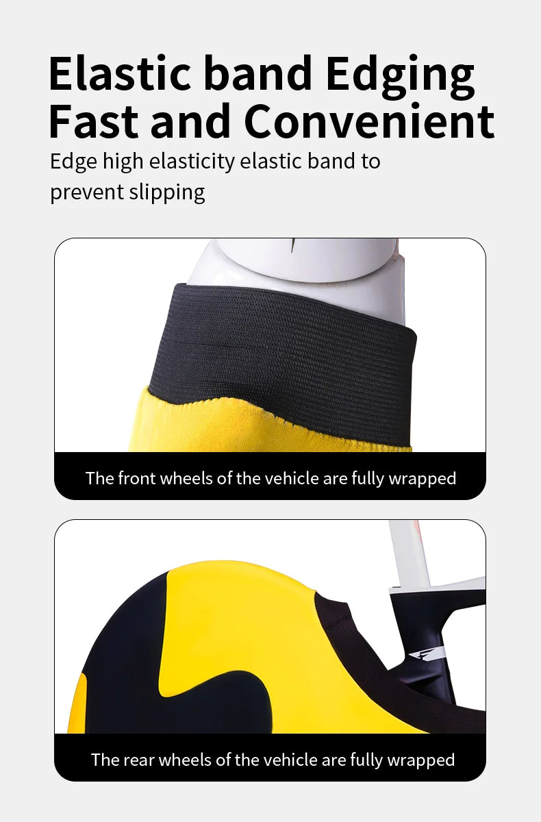 High Elastic Dustproof Road Bicycle Wheel Cover Waterproof MTB Cover Wear-resistant Bicycle Cover Bike Accessories Beauty World Shop