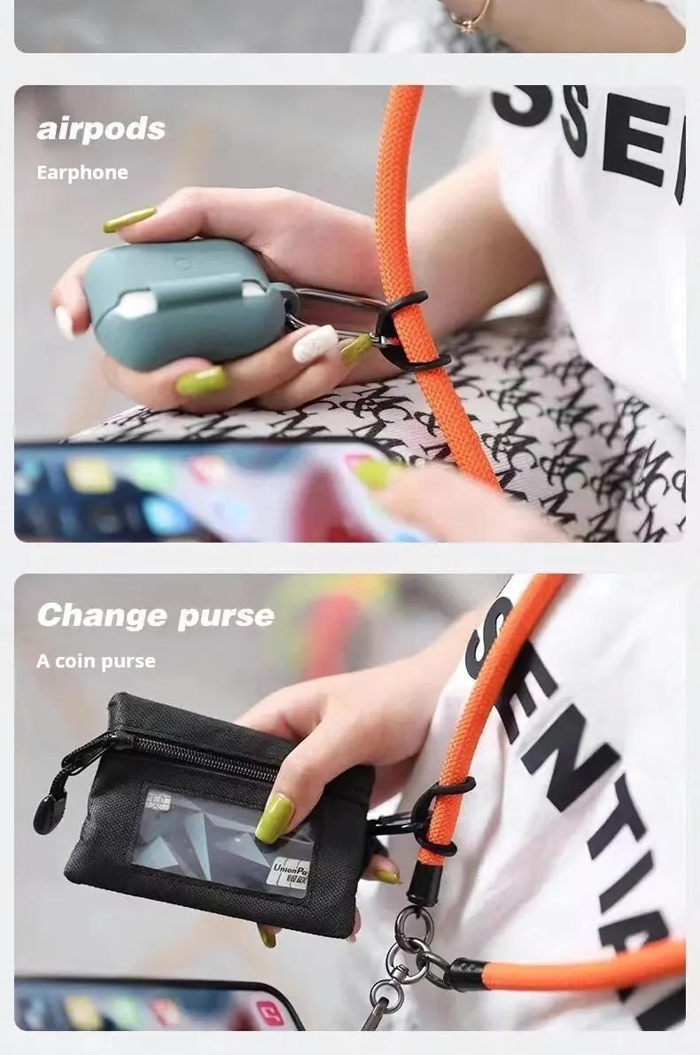 Mobile Phone Lanyard Crossbody Neck Carrying Outdoor Sturdy And Durable 8mm Thick Anti-lost Lanyard Beauty Trend Shop