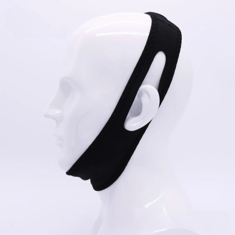 New Neoprene Anti Snore Stop Snoring Chin Strap Belt Anti Apnea Jaw Solution Sleep Support Apnea Belt Adjustable Sleep Care Tool Beauty World Shop