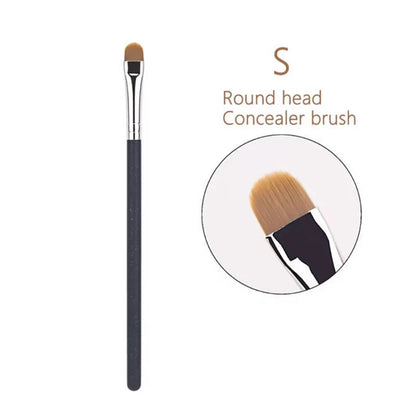 Flat Round Ultra-thin Foundation Concealer Makeup Brush Professional Contour Liquid Cream Concealer Make-up Tool 4 Types Sizes Beauty World Shop