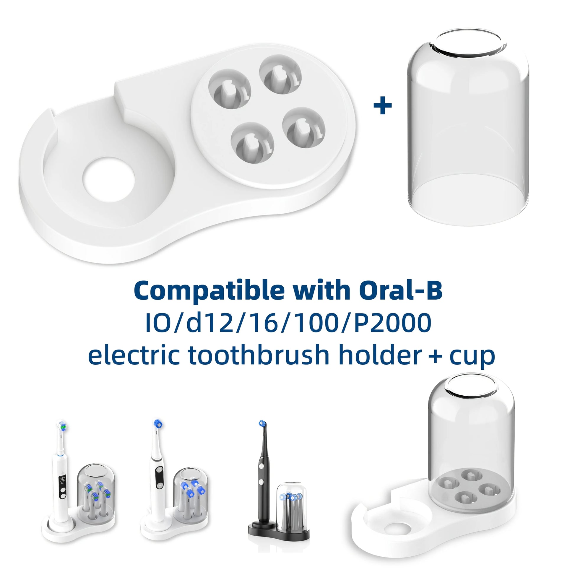 1pc-Electric Toothbrush Holder, for IO/EB Series, IO/EB Series Induction Charger, IO/EB Series Brush Head Placement Universal Beauty World Shop