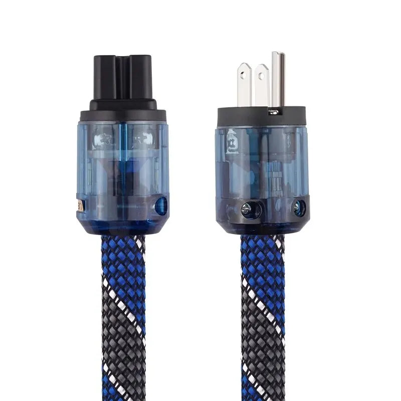 YYAUDIO Power Cable HiFi OCC Audio Cable EU/US Vseries Connecter Amplificateur, Filtre 1m 1.5m Beauty World Shop