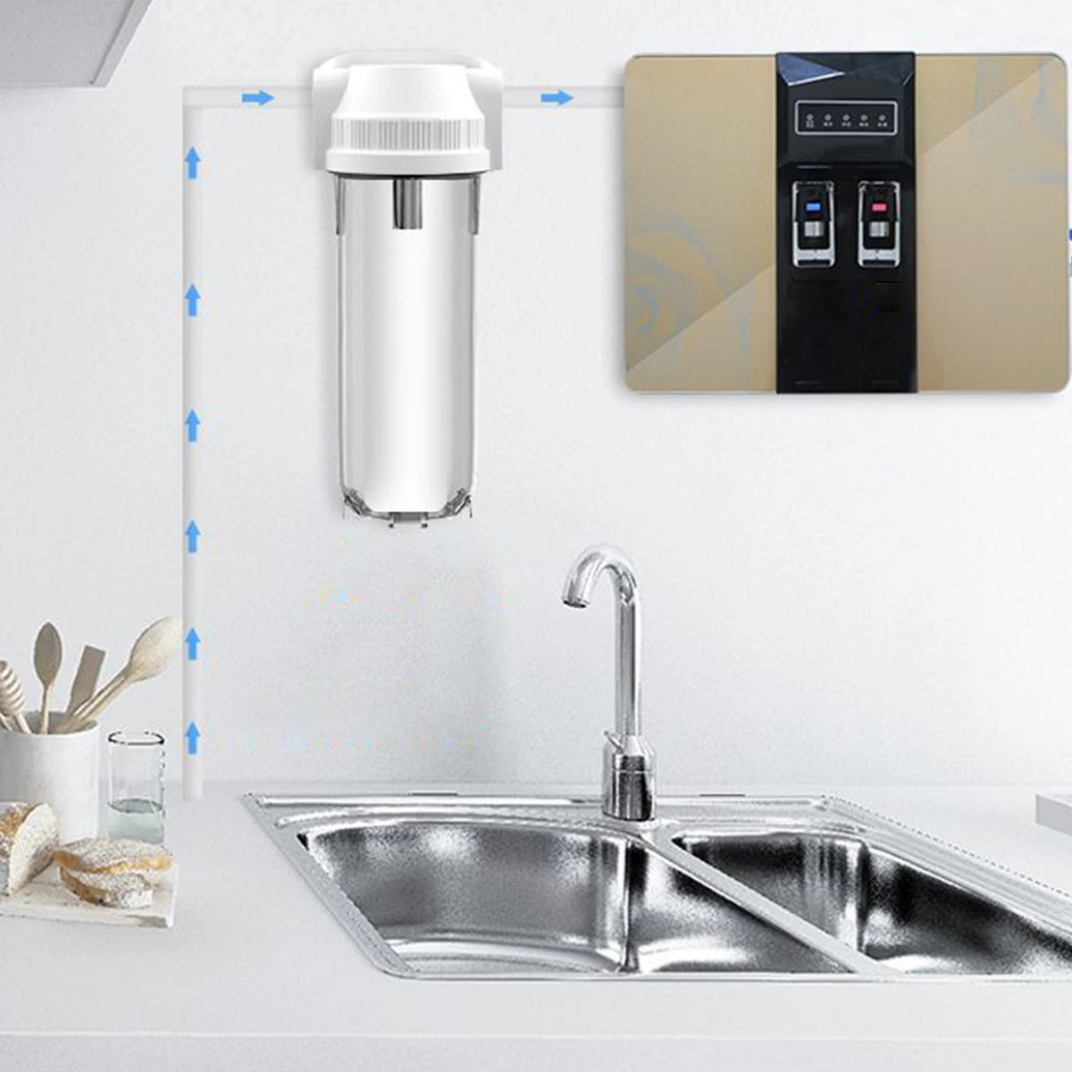 10 inch Proof Bottle Filter, Replaceable Transparent PET Water Filters for Kitchen Water Purifiers Home Appliance Accessories Beauty World Shop