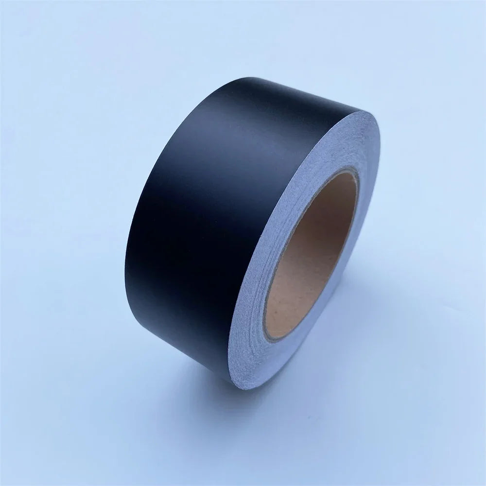 Black Matt Vinyl Wrap Foil Tape Roll Matte Black Stripes Window Trim Film Car Sticers Decal For Car Interior Pillar Beauty World Shop