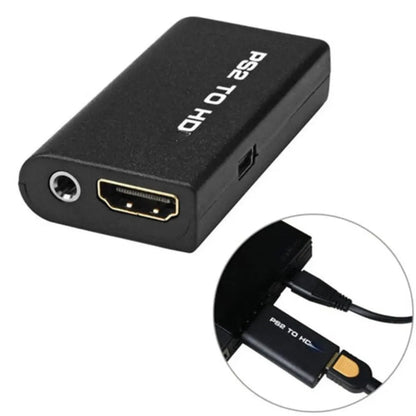 Hdmi To Ps2 Compatible Converter Adapter Audio And Video With 3.5mm Audio Cable Supports Pc All Ps2 480i 480p 576i Display Modes Beauty World Shop