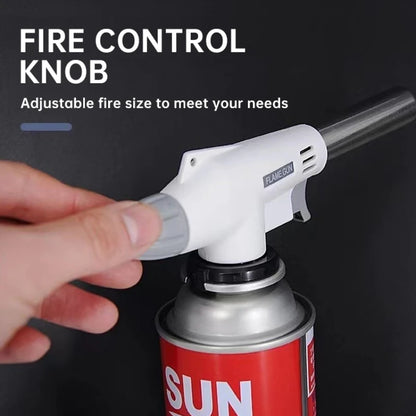 Portable Flame Gun, Cooking Spontaneous Combustion Butane Gas Torch, Lighter, Welding Burner, Gas Torch Barbecue Camping Cooking Beauty World Shop