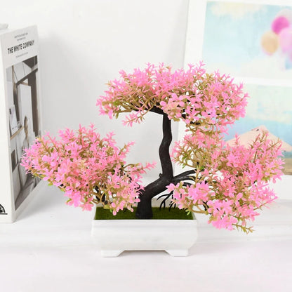 Artificial Plants Bonsai Small Tree Pot Fake Plant Flowers Potted Ornaments For Home Room Table Decoration Hotel Garden Decor Beauty World Shop