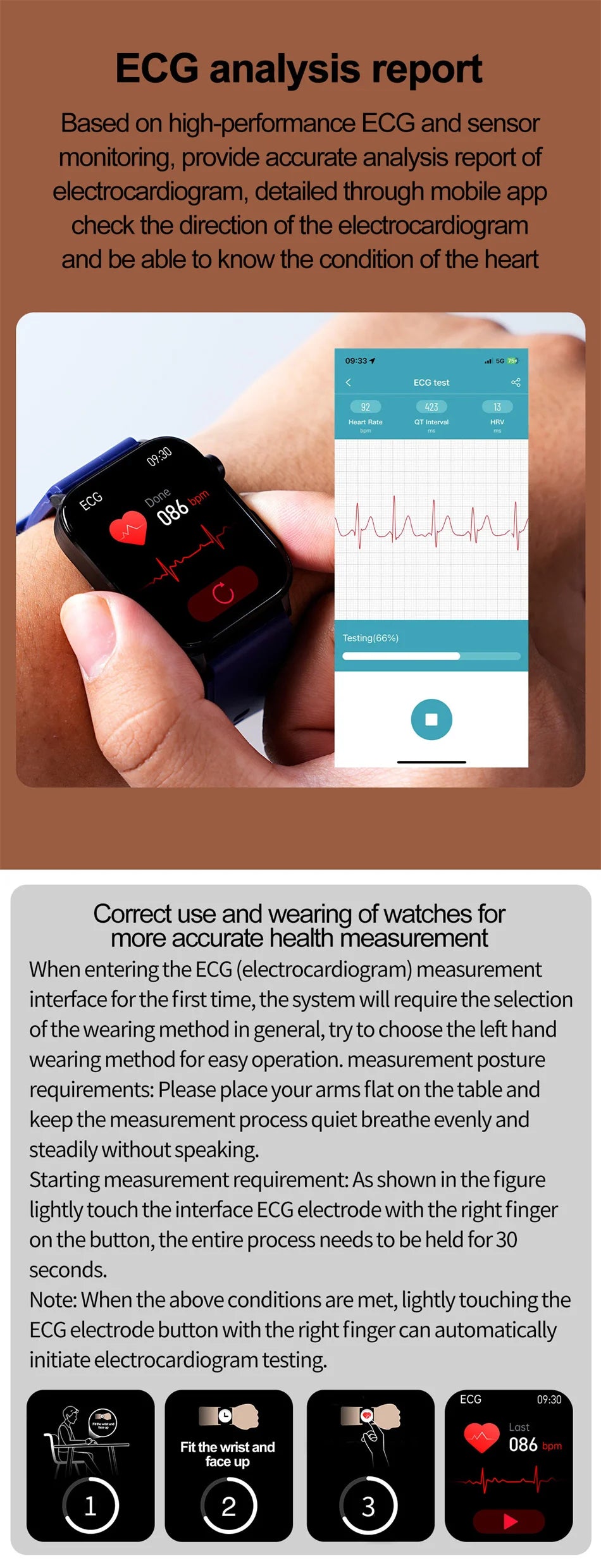 2025 New 24-Hour Health Monitoring Smart Watch Men Uric Acid Blood Lipids Heart Rate Bluetooth Call Smartwatch Women Beauty World Shop