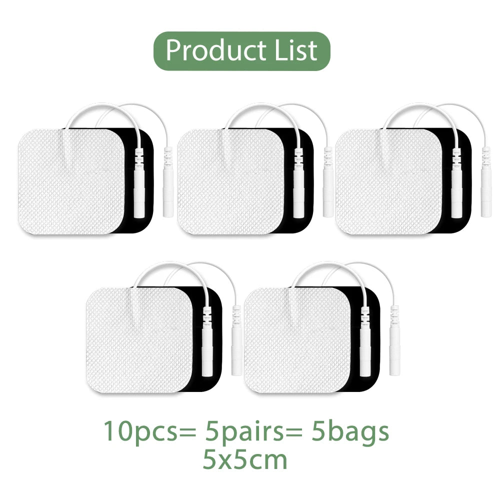 10/20/50Pcs Tens Electrode Pads Gel Self-adhesive Patches For Acupuncture Massager Slimming Pulse EMS Muscle Stimulator Sticker Beauty World Shop