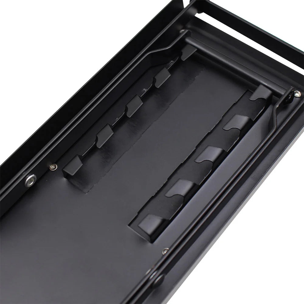 Guitar Foot Stool 4 Position Height Adjustable Foldable Guitar Pedal Foot Rest Step Footstool Black for Guitar Pedal Accessories Beauty World Shop
