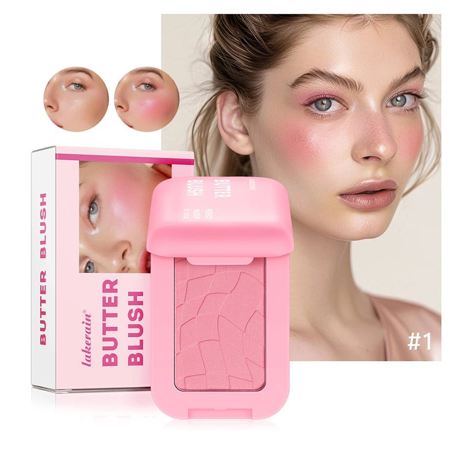 Professional Makeup Powder Blush 12HR Wear Vegan Formula Blusher Makeup Blush in Bar Cosmetics Palette Powder Pink Cream Face Beauty World Shop