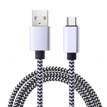 USB Type C Cable Date Sync 2.4A Fast 1M 2M 3M Charging Nylon Braided Wire Charger Cable For Samsung Huawei Android Mobile Phone Beauty World Shop