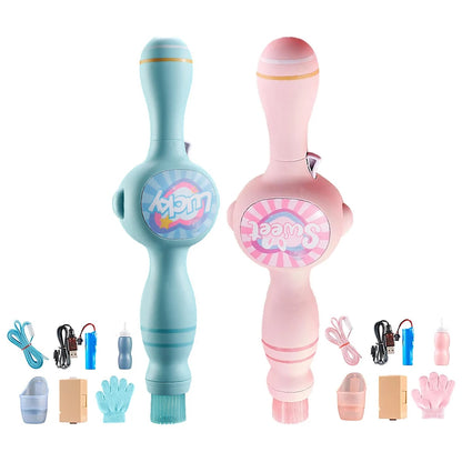 Elastic Smoke Bubble Machine USB Rechargeable Portable Bubble Maker Elastic Bubble Fog Wand for Kids  Electric Bubble Blower Beauty World Shop