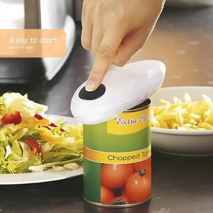 One Touch Automatic Electric Can Opener Portable Kitchen Jar Bottle Opening Tool Beauty World Shop