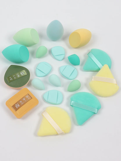 20 Pcs Pink Makeup Sponge and Makeup Puff Set Suitable for Face Cream and Powder Concealer Powder Makeup Machine Beauty World Shop