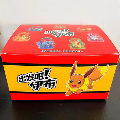 9pcs Pokemon Eevee Evolution Figure Set, Eevee Sylveon Espeon Glaceon Leafeon Anime Model Toys Collection for Kids Gift Beauty World Shop