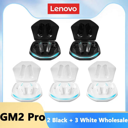 Choice Lenovo GM2 Pro Wireless Bluetooth 5.3 Earphones Gaming Low Latency Dual Mode Music Earbuds Sports In-Ear Headset With Mic Beauty World Shop