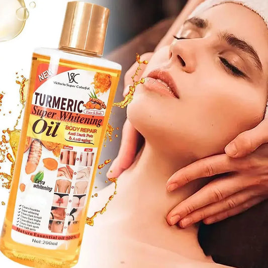 Turmeric Essential Oil Facial Body Massage oil Moisturizing Diffuser Aromatherapy Brightening Smoothing Body Face Skin Care 200m Beauty Trend Shop