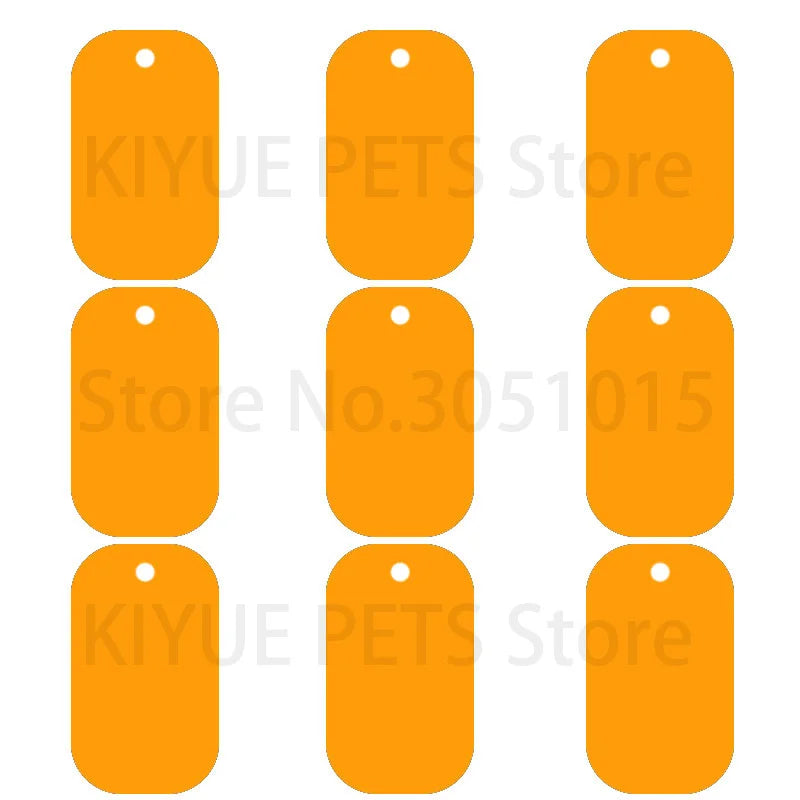 100Pcs Dog Tag Military Pet Id Tags Aluminum Name Pendant Blank Dog Tags Personalized Customized Dog Tag Beauty World Shop