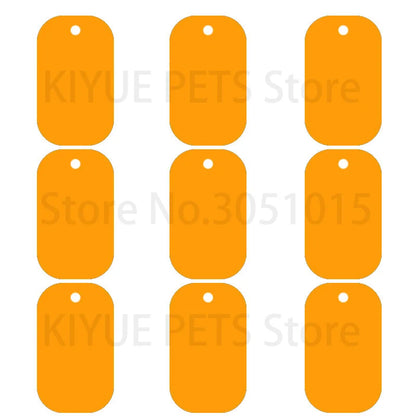 100Pcs Dog Tag Military Pet Id Tags Aluminum Name Pendant Blank Dog Tags Personalized Customized Dog Tag
