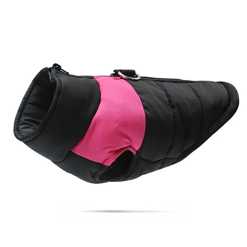 Warm Winter Dog Jacket For Winter Padded Pet Vest Coat For Small Large Dogs Waterproof Pets Clothes With D-ring Golden Retriever