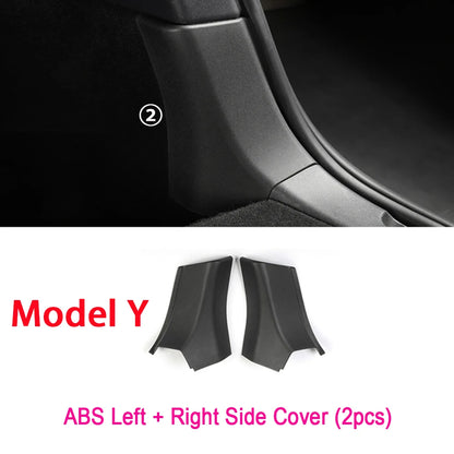 Rear Trunk Bumper Protector Guard For Tesla Model Y Juniper Launch Accessories 2025 2024 Trunk Threshold Sill Cover Mat Plate Beauty World Shop
