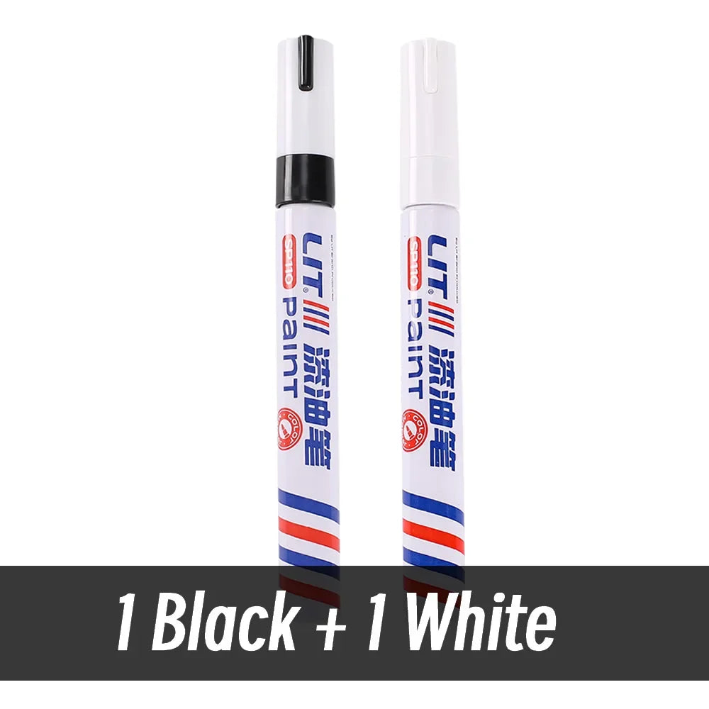 3mm 10p Colorful 8 Colors Permanent Paint Marker Waterproof White Markers tire tread rubber fabric Paint metal Paint Marker Pens Beauty World Shop