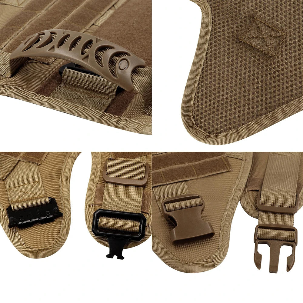 Military Large Dog Harness Training Pet Vest for French Bulldog German Shepherd Malinois Tactical Harnesses For Dogs Accessories Beauty World Shop