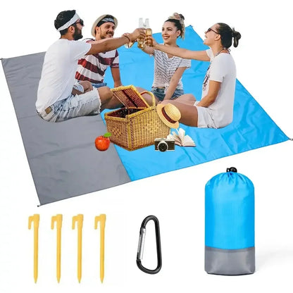 Beach Blanket Sandproof 200 X 210cm Waterproof Beach Mat Lightweight Picnic Blanket For Travel Hiking Sports Beauty World Shop