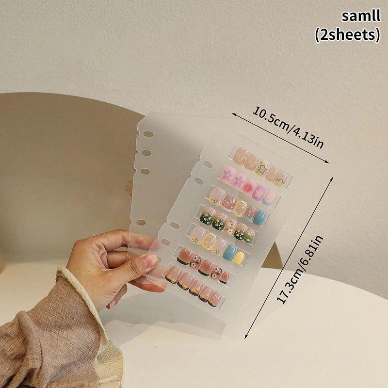 Nail Art Piece Storage Book Large Capacity Exhibition Photo Album Card Clip Display Board DIY Simple Album Storage Book Beauty World Shop