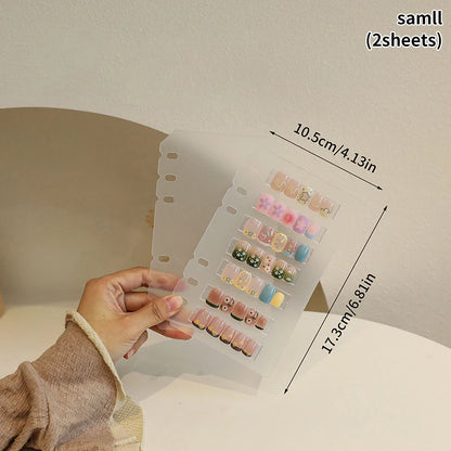 Nail Art Piece Storage Book Large Capacity Exhibition Photo Album Card Clip Display Board DIY Simple Album Storage Book Beauty World Shop