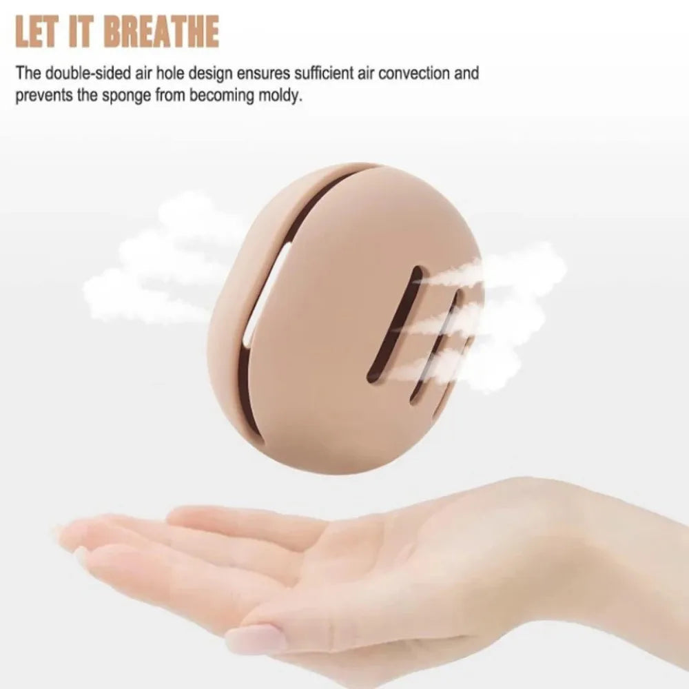 1PC Makeup Sponge Holder Eco-Friendly Silicone Multi-hole Beauty Sponge Storage Case Travel Protable Cosmetic Puff Holder Box Beauty World Shop