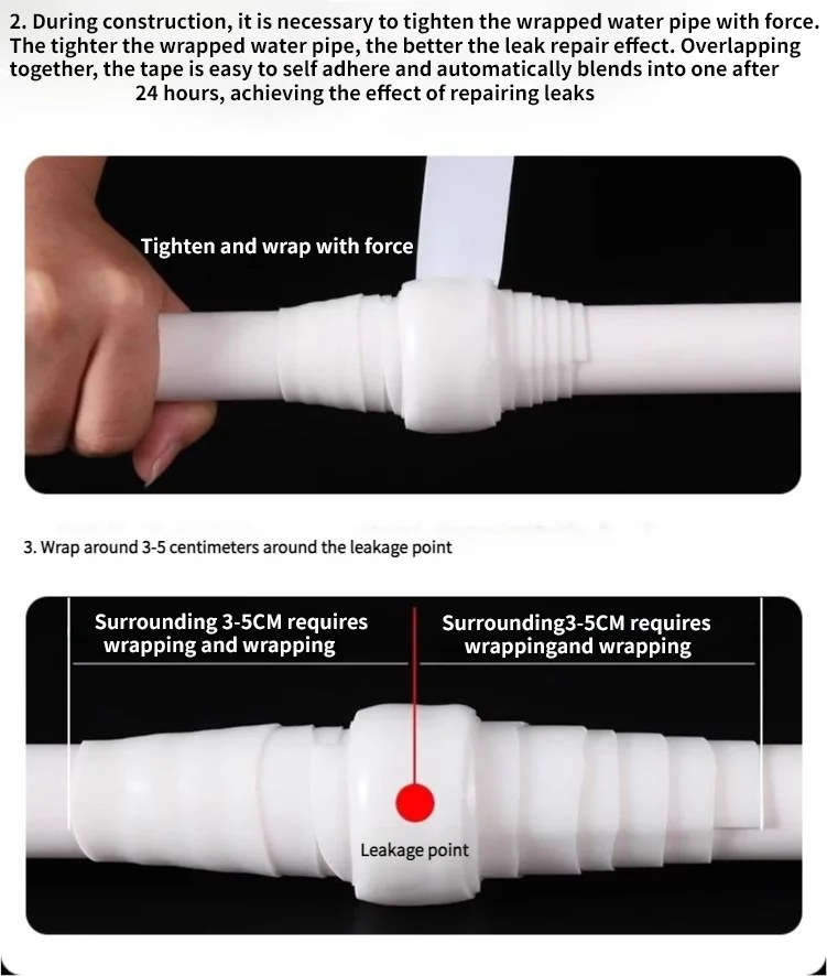 Insulating pipe tape with super waterproof, leak-stopping, sealing and repair performance is suitable for silicone kitchens Beauty World Shop