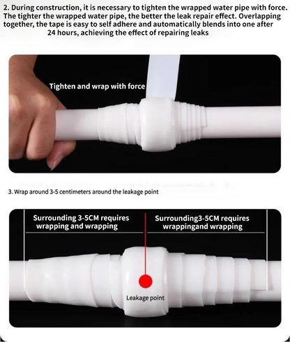 Insulating pipe tape with super waterproof, leak-stopping, sealing and repair performance is suitable for silicone kitchens Beauty World Shop