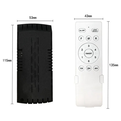 Universal Ceiling Fan Remote Control Kit Replacement, 6-Speed & Timing, Remote Replacement For DC Ceiling Fan Light Beauty World Shop