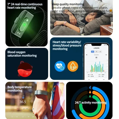 2208A Smart Bracelet Heart Rate Blood Pressure Monitor Pedometer Sport Fitness Tracker for Men Women Electronic Bracelet Beauty World Shop