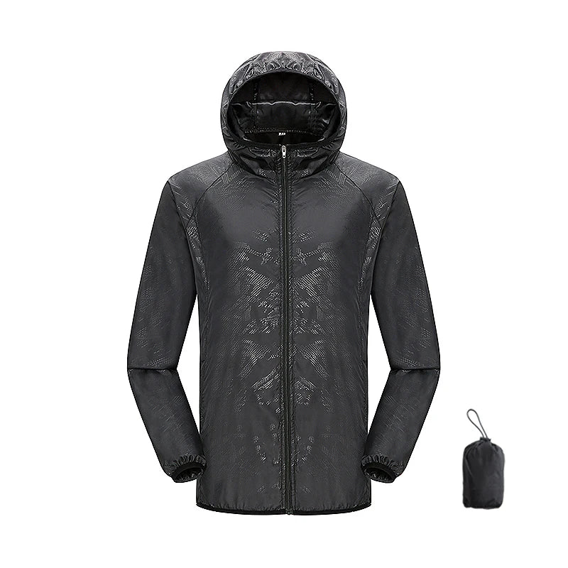 JNLN Men Women Waterproof Hiking Jackets Quick Dry Camping Windbreaker Unisex Outdoor Trekking Raincoat Anti UV Packable Clothes Beauty World Shop