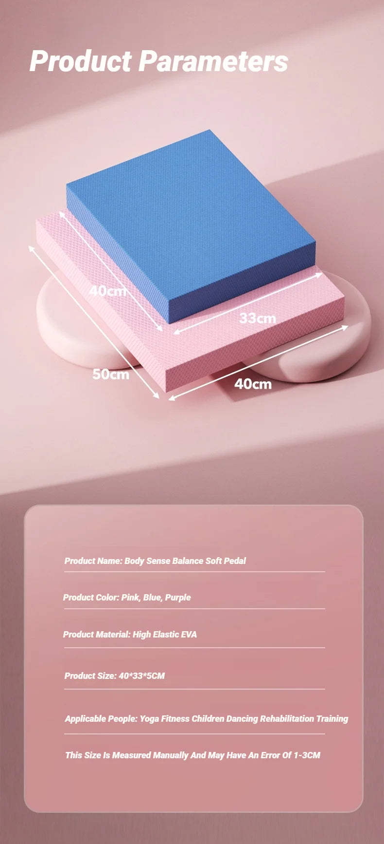 Balance Pad Non-Slip Foam Mat Ankles Knee Cushion For Core And Strength Stability Training Yoga Fitness Thickened High Rebound Beauty World Shop