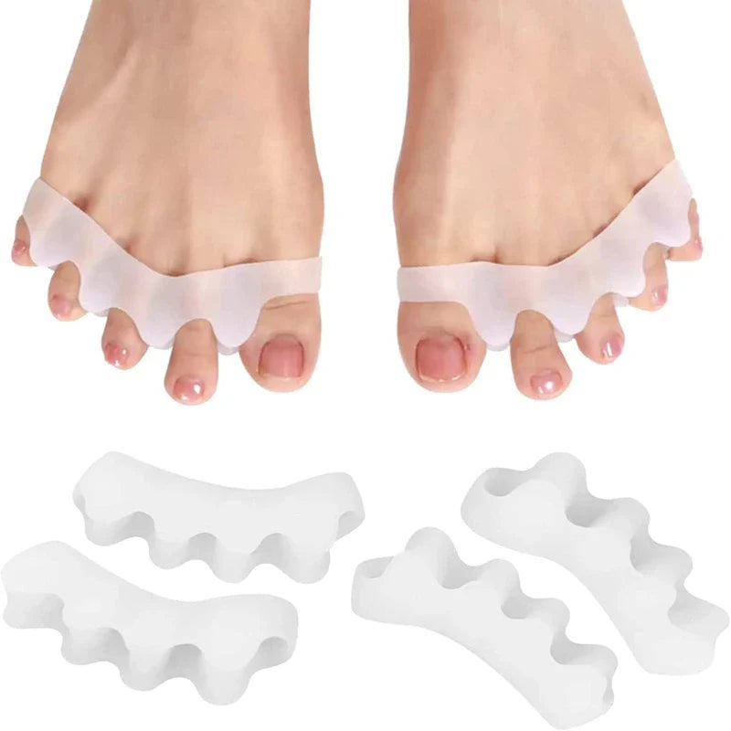 Protective Toe Separator Suitable Bunion Yoga Gel Silicone Hammer Toes Corrector for Women Men Straighteners Overlapping 1 Pair Beauty Trend Shop
