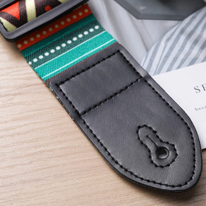 Fashion Retro Ethnic Style Guitar Strap Adjustable Leather Strap for Folk Guitar Electric Guitar Bass Ukulele Guitar Accessories Beauty World Shop