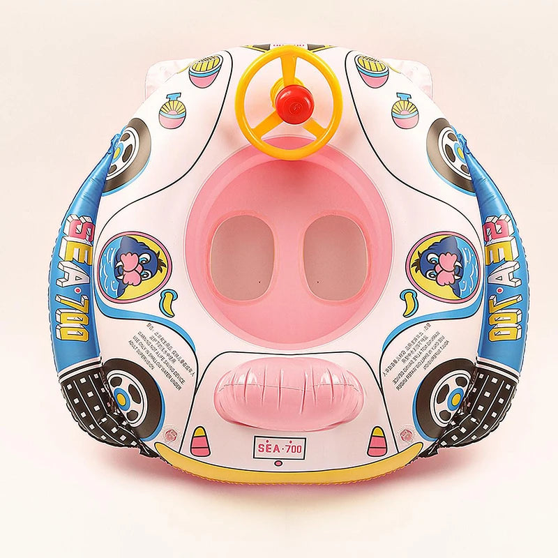 Baby Steering wheel car boat Swimming Float Ring,Baby Inflatable  Pool Floatie ，Bathtub Toys， Pool Accessories Beauty World Shop