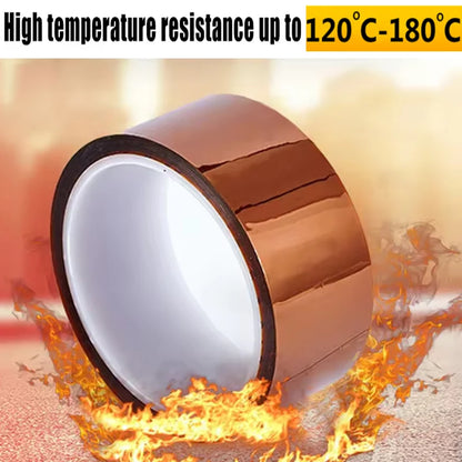 5-40mm Kapton Tape Polyimide Adhesive Insulating Adhesive Tape Каптоновый Скотч Heat Tape for Board Protection Beauty World Shop