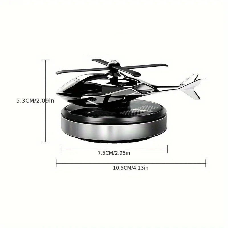 Helicopter Styling Solar Car air freshenerDecorative Aromatherapy Car interior accessories Propeller rotary perfume diffuser Beauty World Shop